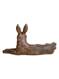 Libra Interiors lying hare ornament in stone and resin, British product