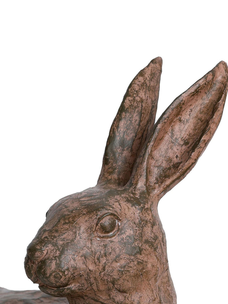 Libra Interiors lying hare ornament in stone and resin, British product