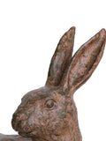 Libra Interiors lying hare ornament in stone and resin, British product