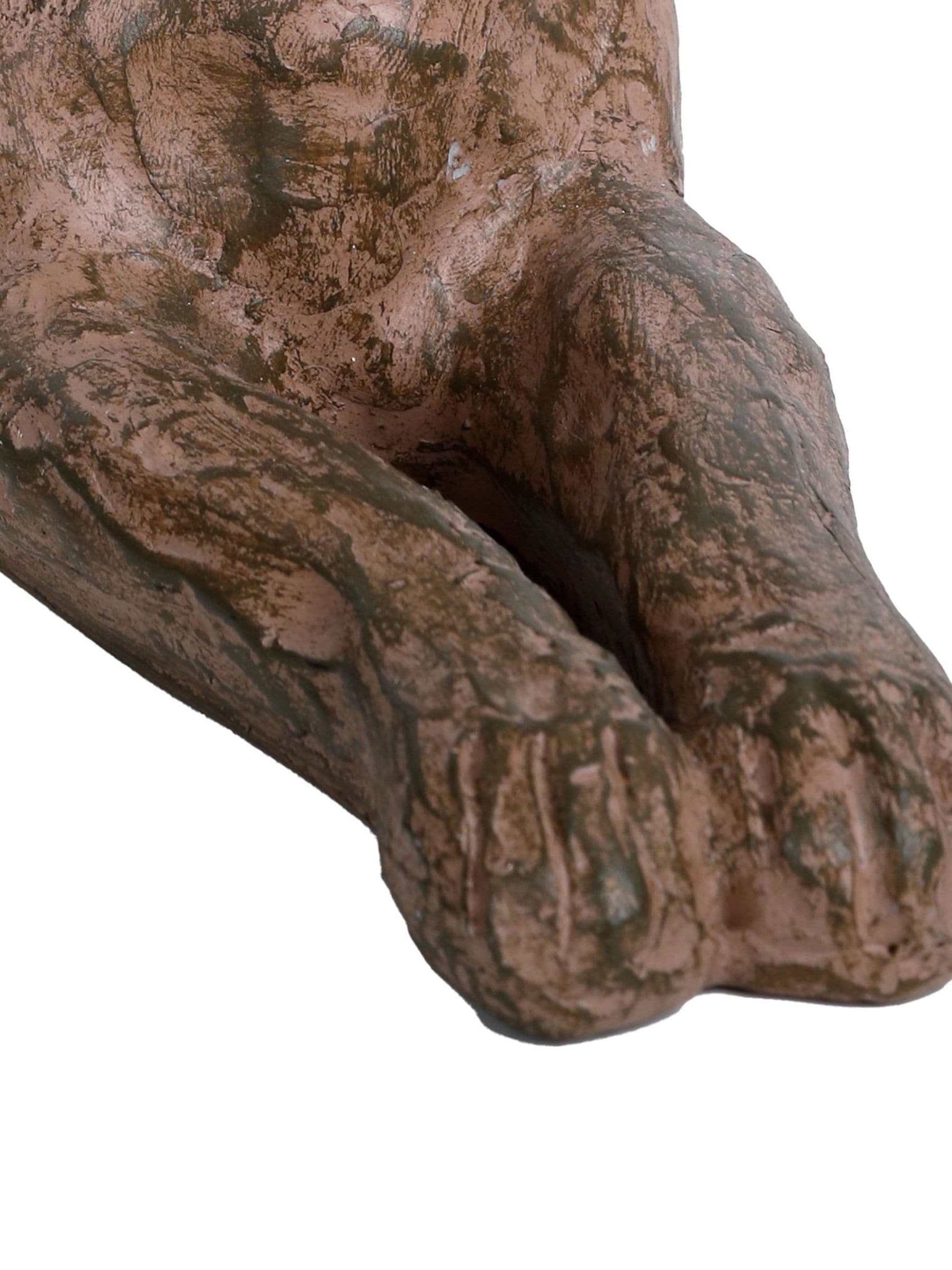 Libra Interiors lying hare ornament in stone and resin, British product