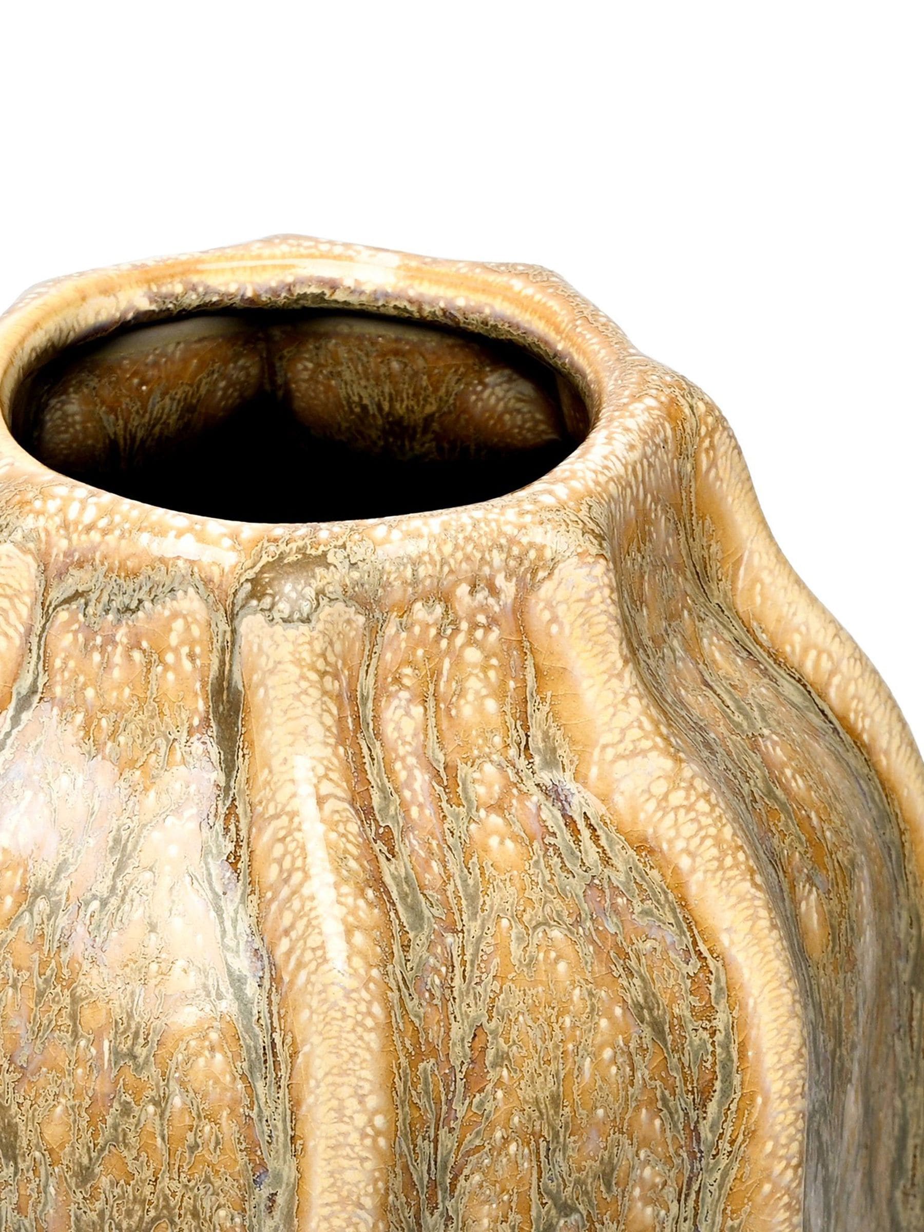 Libra Interiors vase Cream Colston Reactive Glaze Large (British brand)