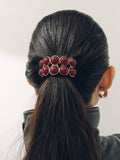 Burgundy resin hair bobble, UK version