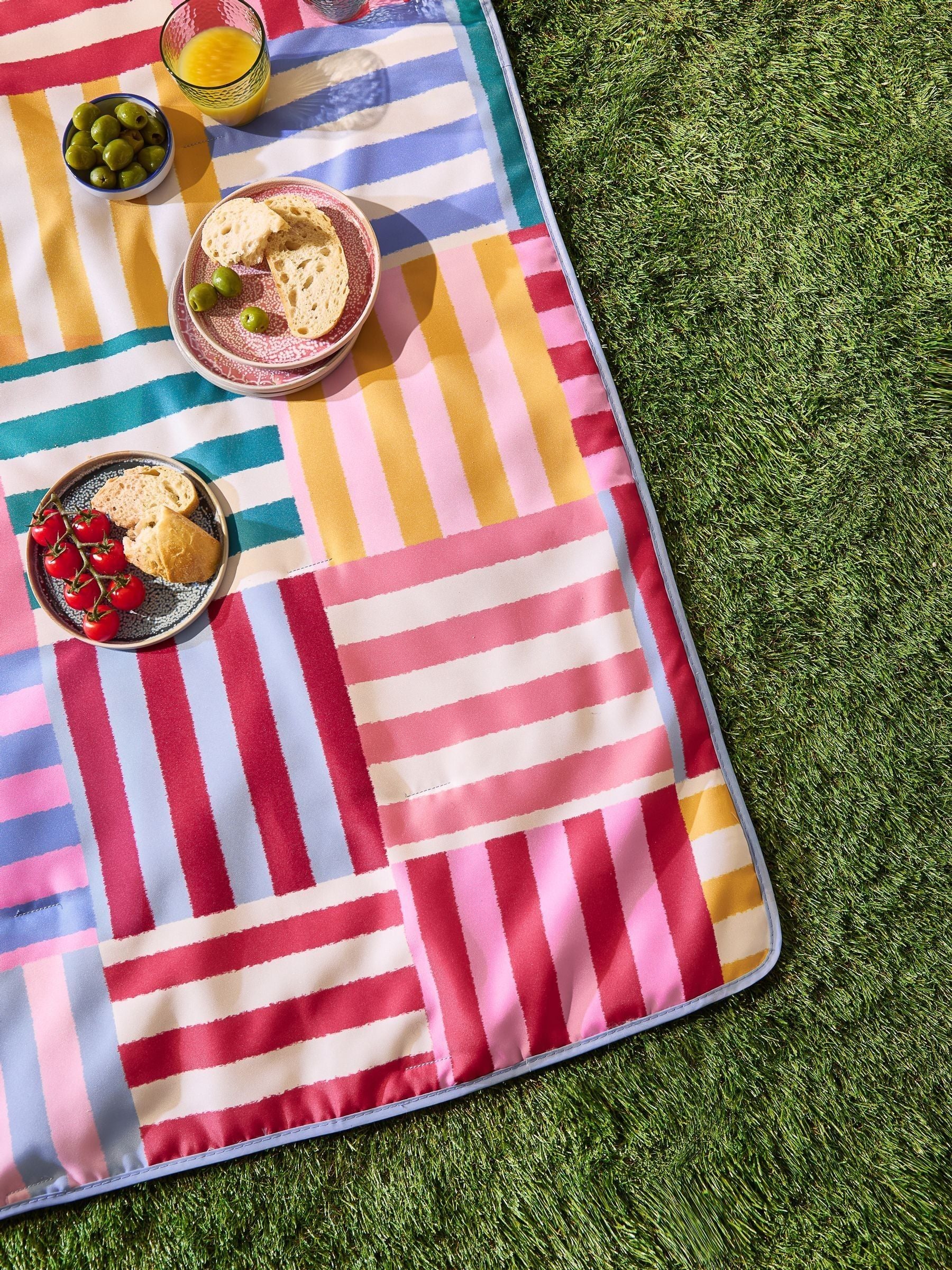 Furn multicolour Ana picnic blanket large - British product