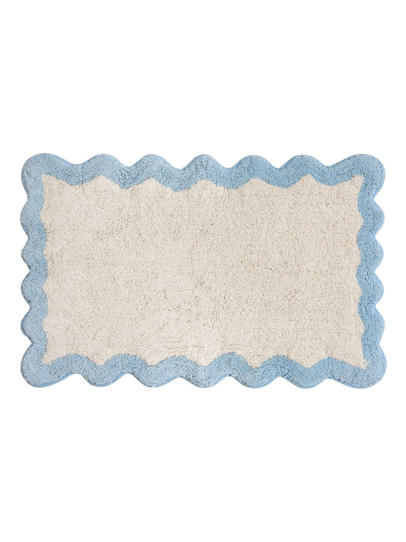 Furn Sky scalloped edge bath mat 50x80 cm, UK version