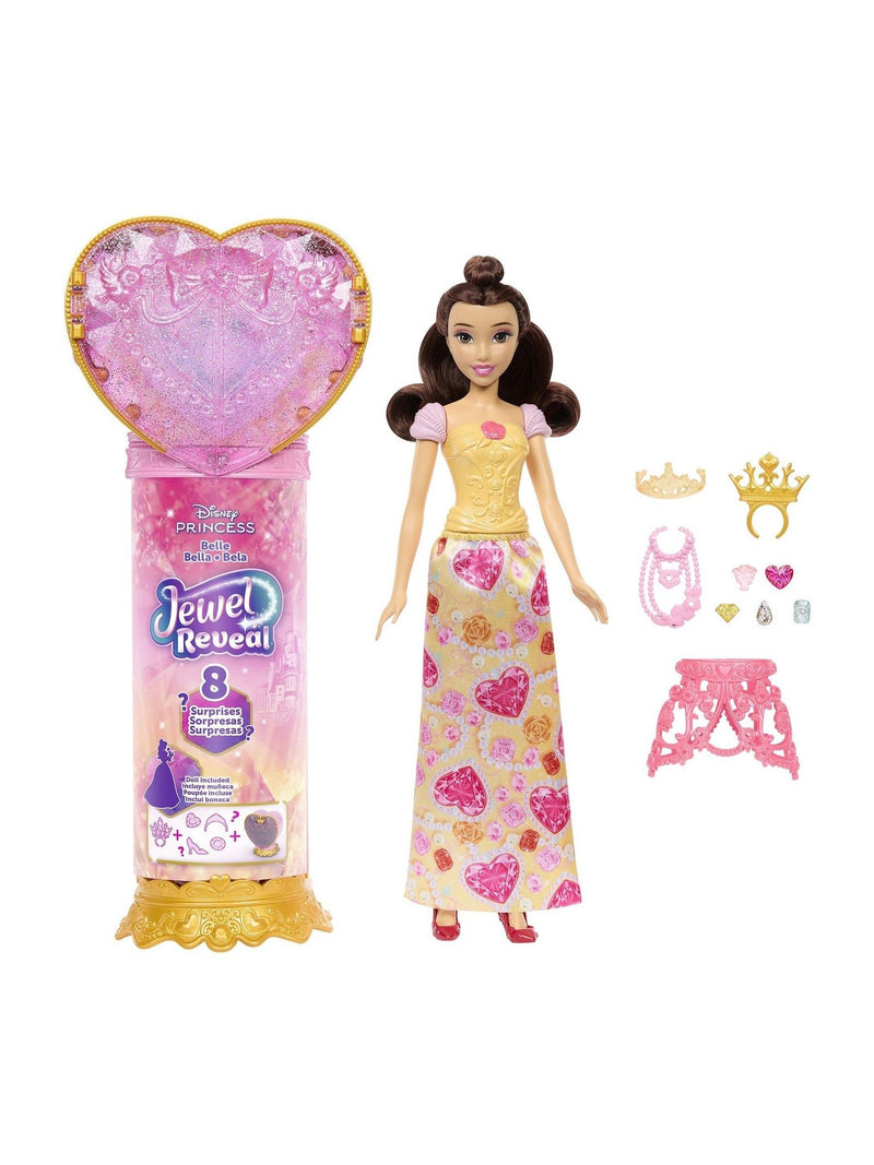 Mattel Games Disney Princess Jewel Reveal Belle doll 32.5cm, UK version