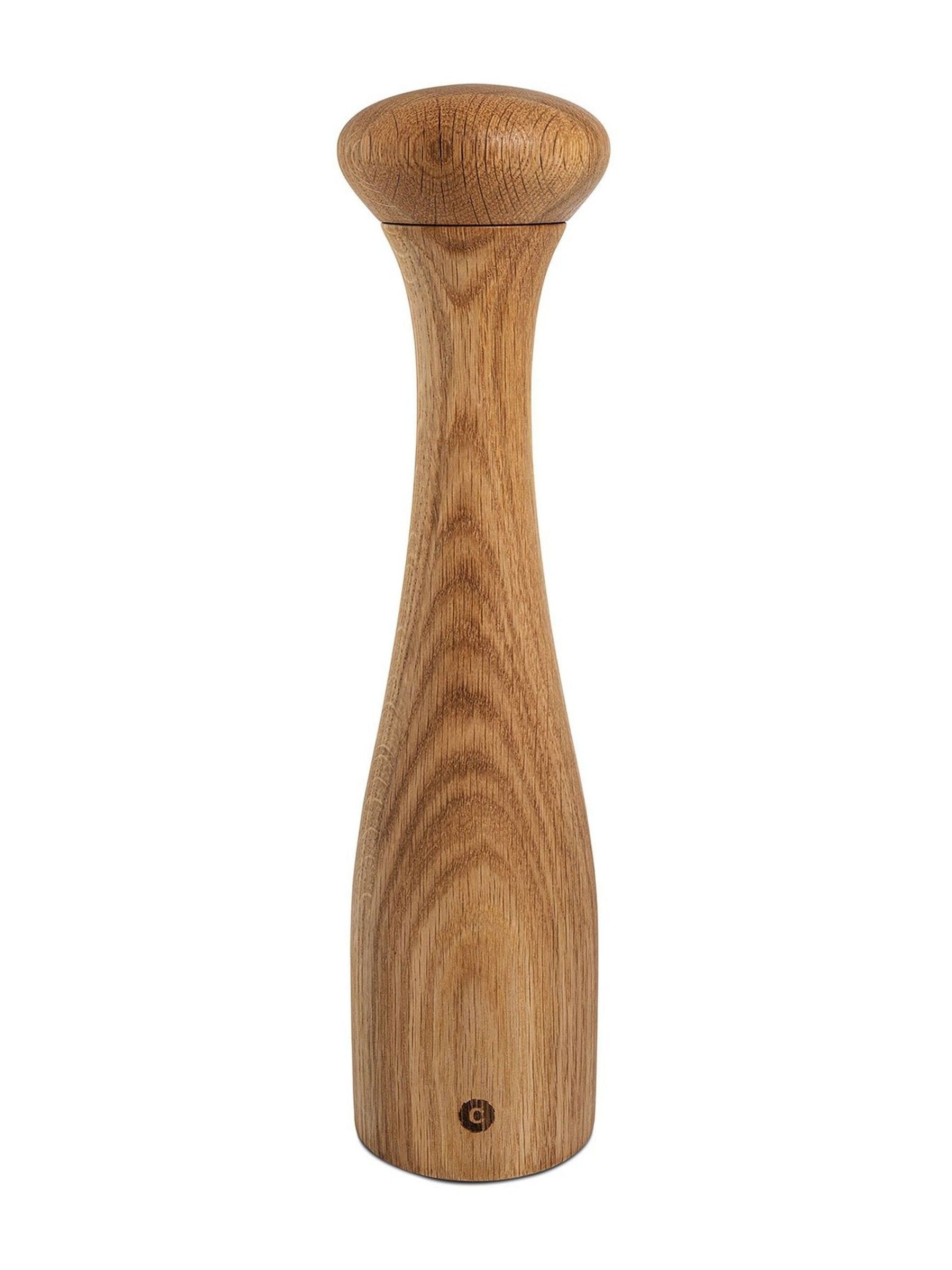 Crush Grind Oak Lyon salt or pepper grinder 19cm beech wood - British product