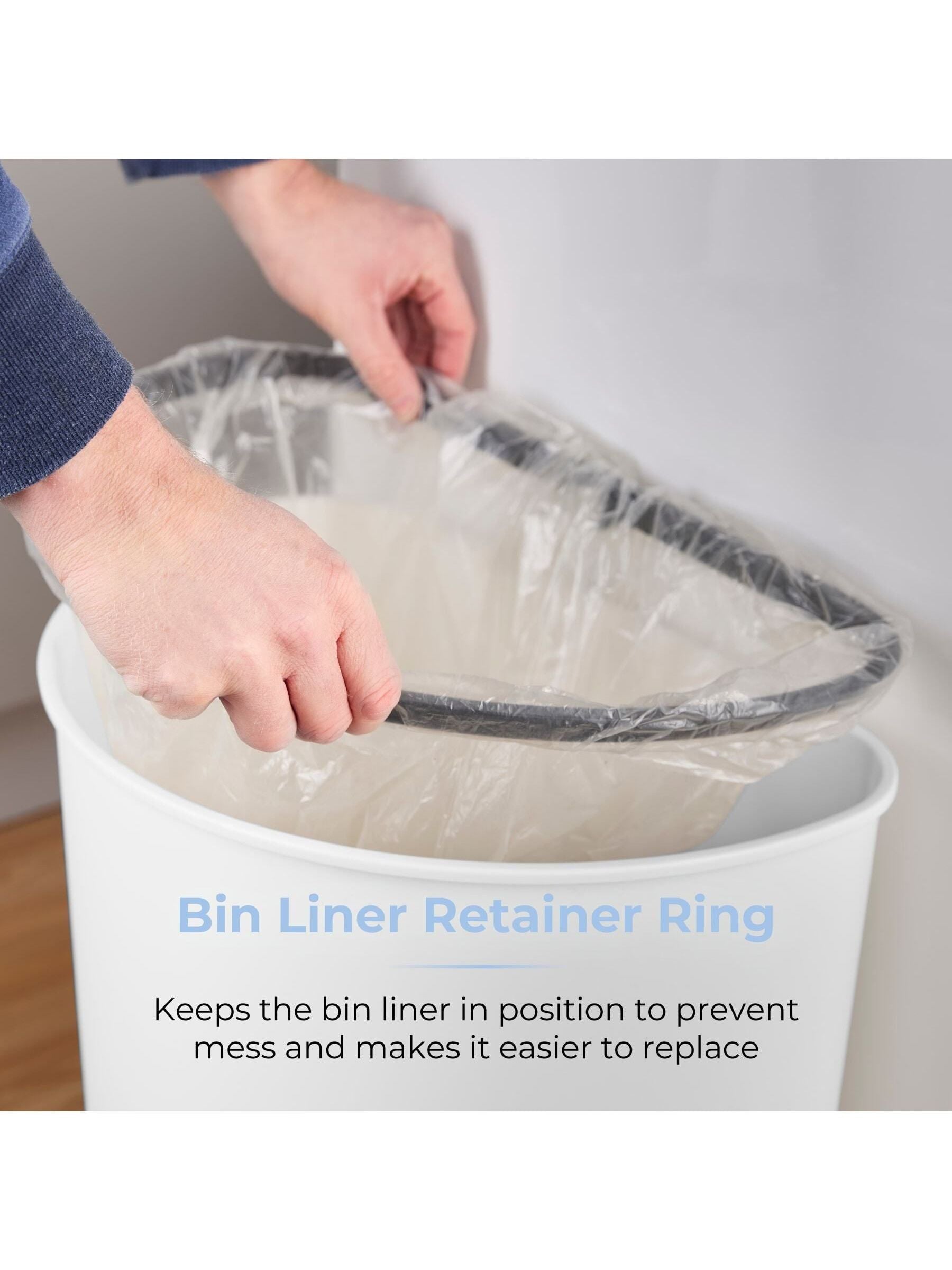 Tower black curved sensor bin 50L - British product