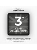 Tower black curved sensor bin 50L - British product