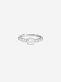 Inicio cushion cut cubic zirconia engagement ring, imported from the UK