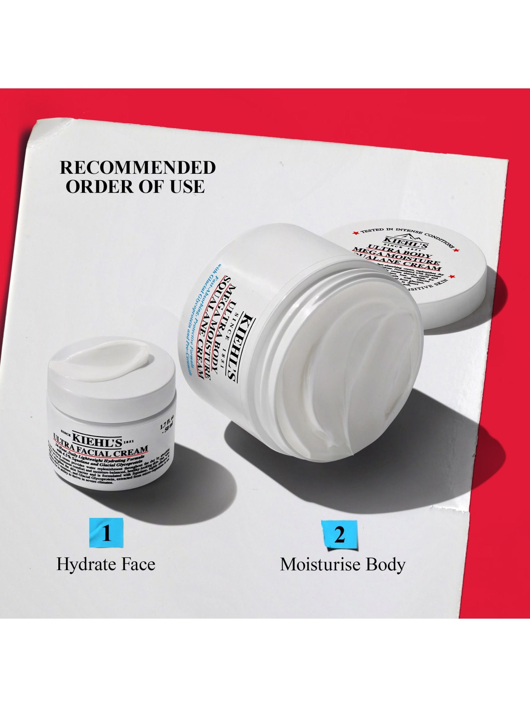 Kiehls Ultra Facial Face and Body Set skincare gift, imported from the UK