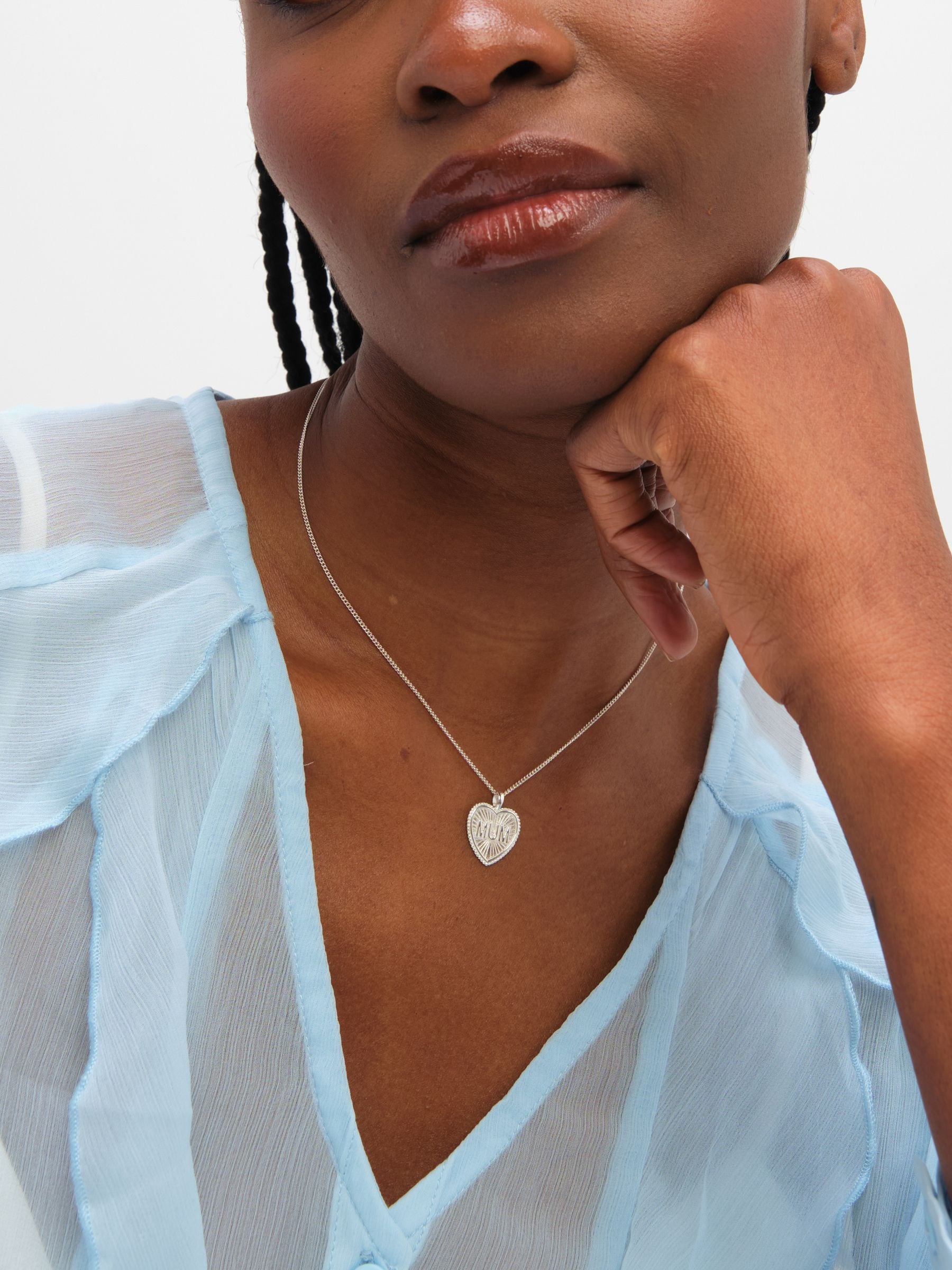Inicio Mum pendant sterling silver plated (British brand)