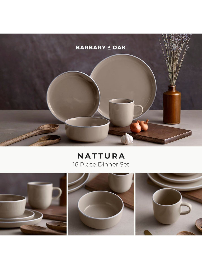 Barbary and Oak cashmere stoneware dinner set 16 piece, UK version