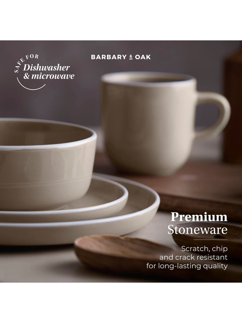 Barbary and Oak cashmere stoneware dinner set 16 piece, UK version