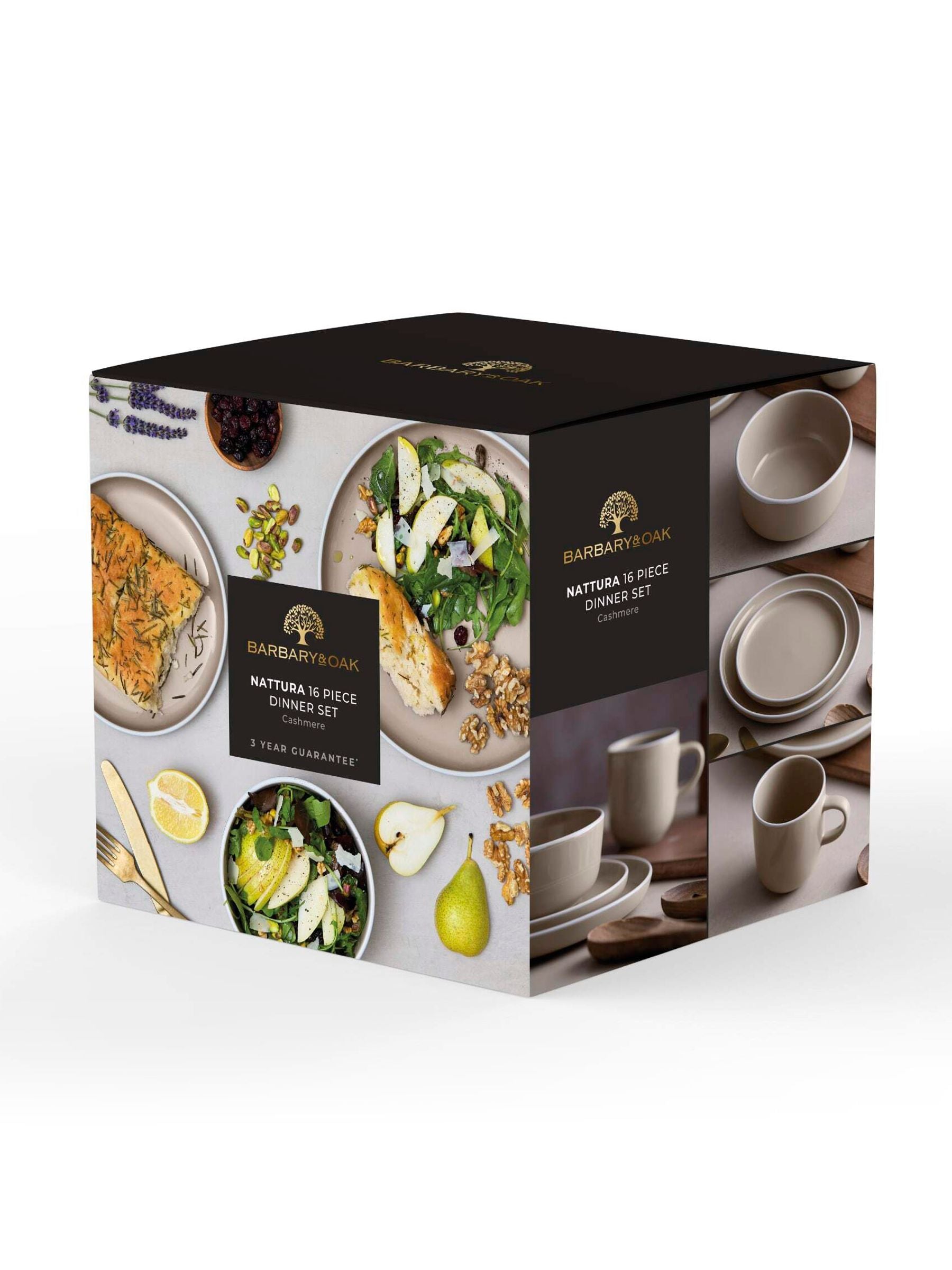 Barbary and Oak cashmere stoneware dinner set 16 piece, UK version
