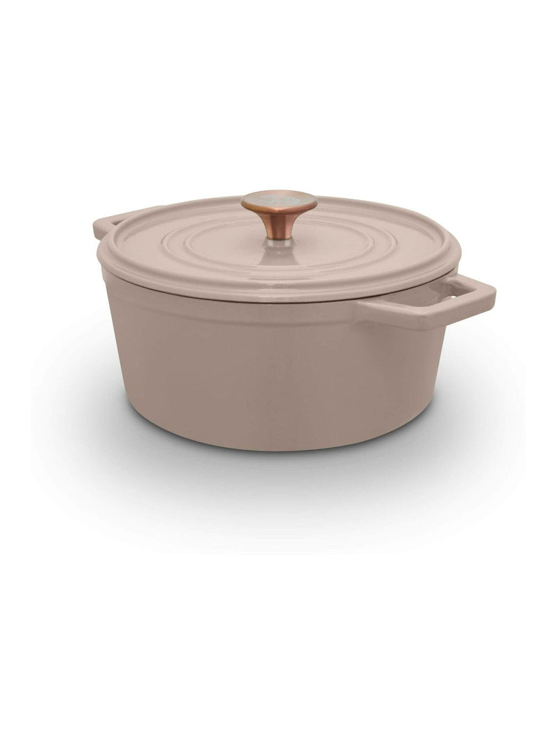 Barbary and Oak Cashmere Nattura Cast Iron Casserole 2.2L Cooking Pot