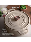 Barbary and Oak Cashmere Nattura Cast Iron Casserole 2.2L Cooking Pot