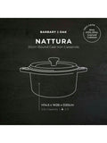 Barbary and Oak Cashmere Nattura Cast Iron Casserole 2.2L Cooking Pot