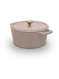 Barbary and Oak Cashmere Nattura Cast Iron Casserole 2.2L Cooking Pot