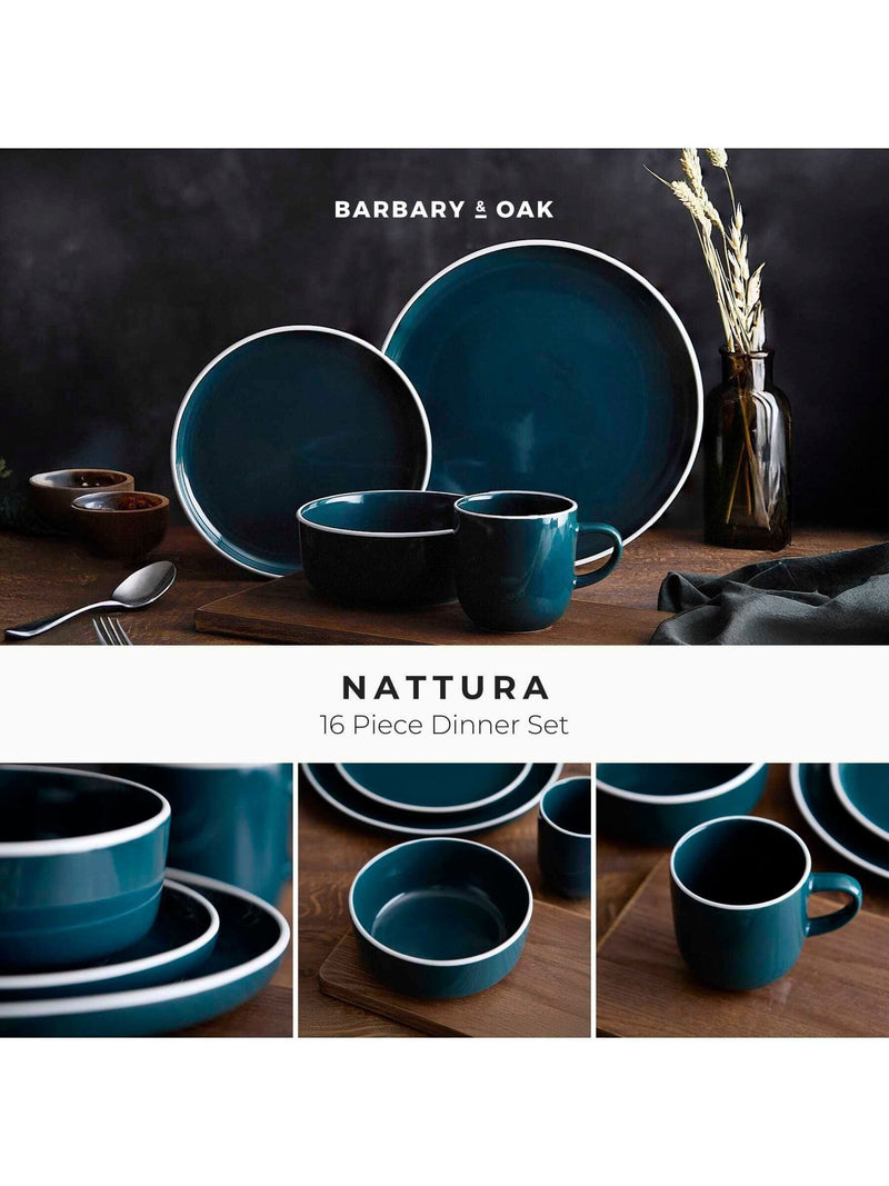 Barbary & Oak agave Nattura 16-piece stoneware dinner set, imported from the UK