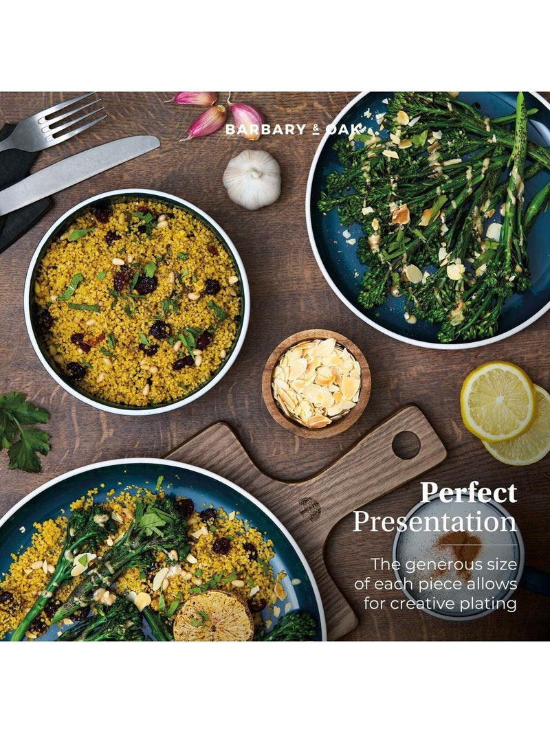 Barbary & Oak agave Nattura 16-piece stoneware dinner set, imported from the UK