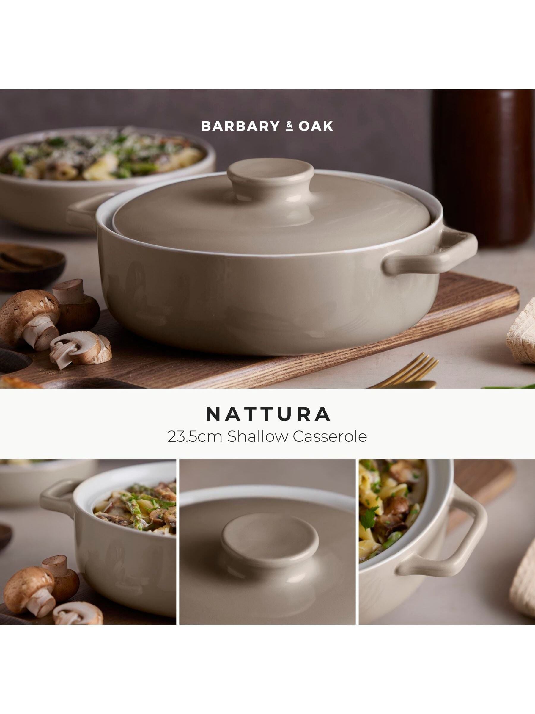 Barbary and Oak Cashmere Nattura shallow casserole 23.5cm (British brand)