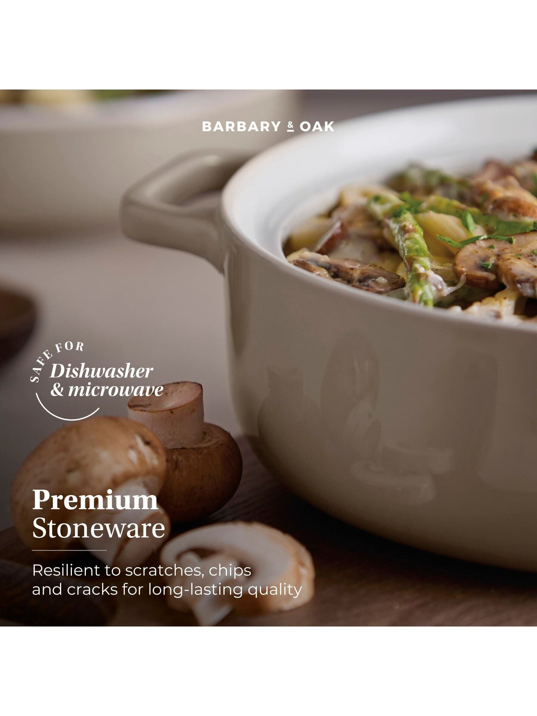 Barbary and Oak Cashmere Nattura shallow casserole 23.5cm (British brand)
