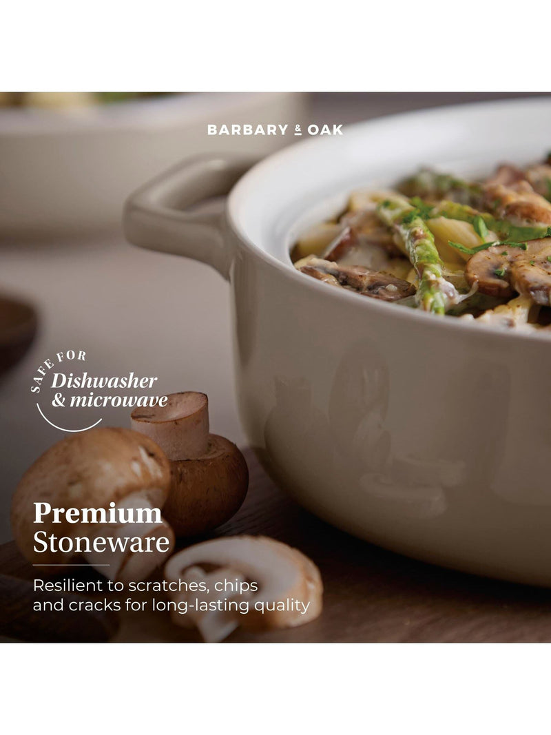Barbary and Oak Cashmere Nattura shallow casserole 23.5cm (British brand)