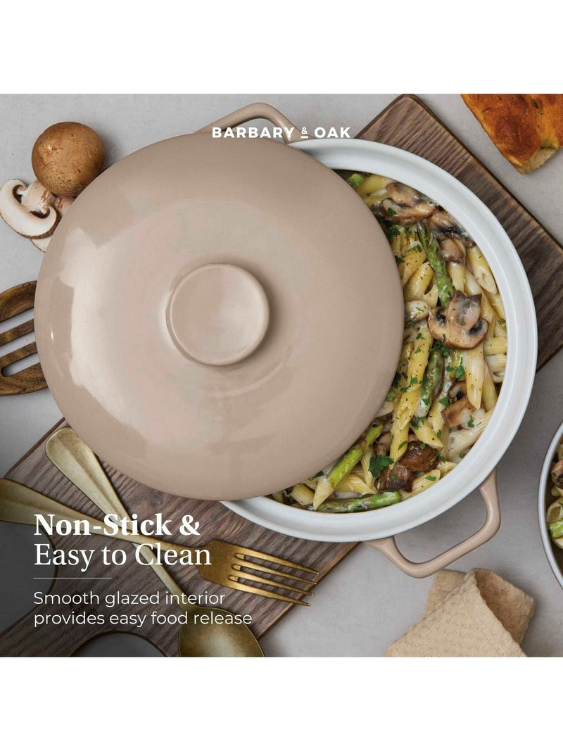 Barbary and Oak Cashmere Nattura shallow casserole 23.5cm (British brand)