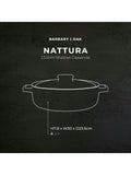 Barbary and Oak Cashmere Nattura shallow casserole 23.5cm (British brand)