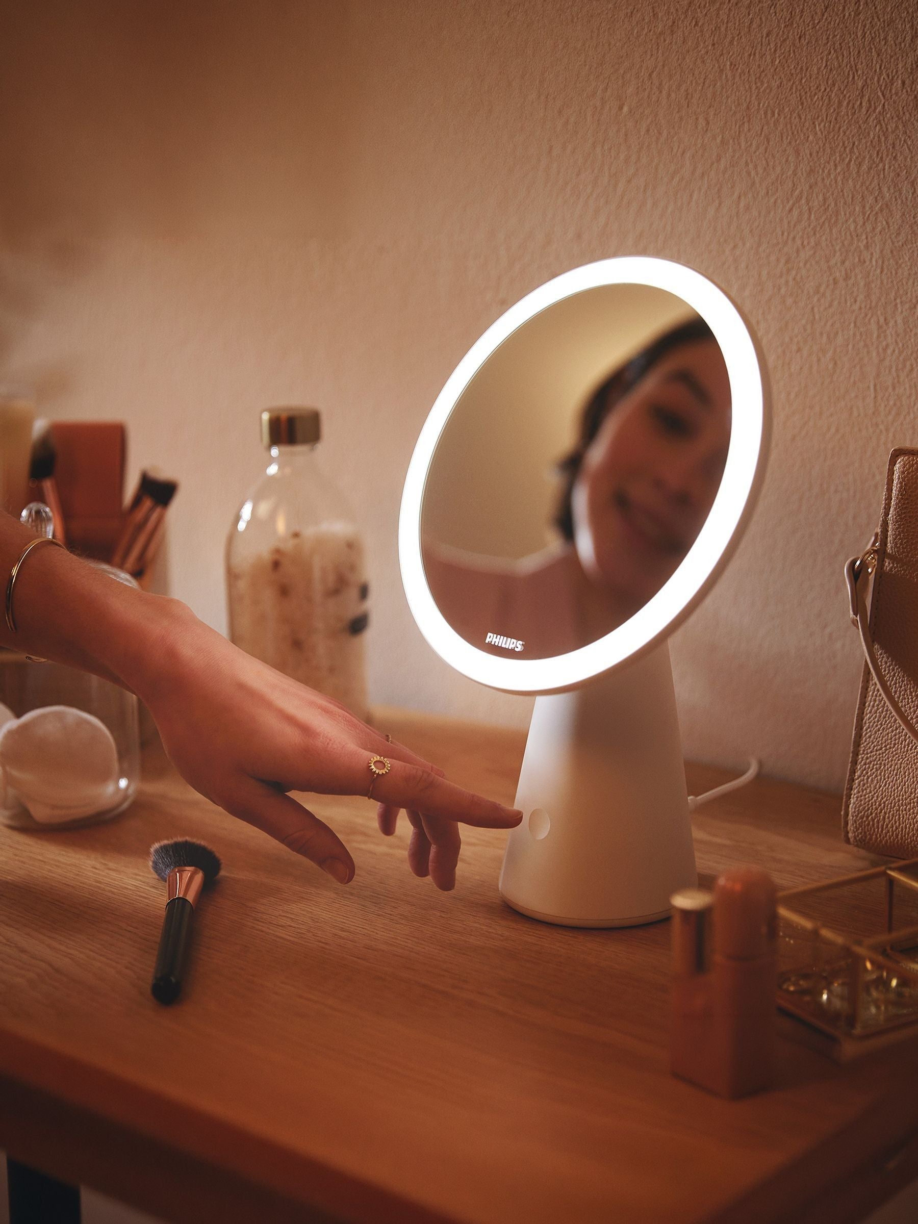 Philips White LED Mirror Desk Lamp (British brand)