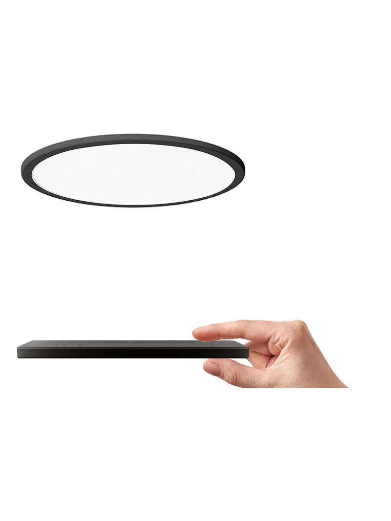 Philips Black Superslim LED ceiling light 18W, UK version