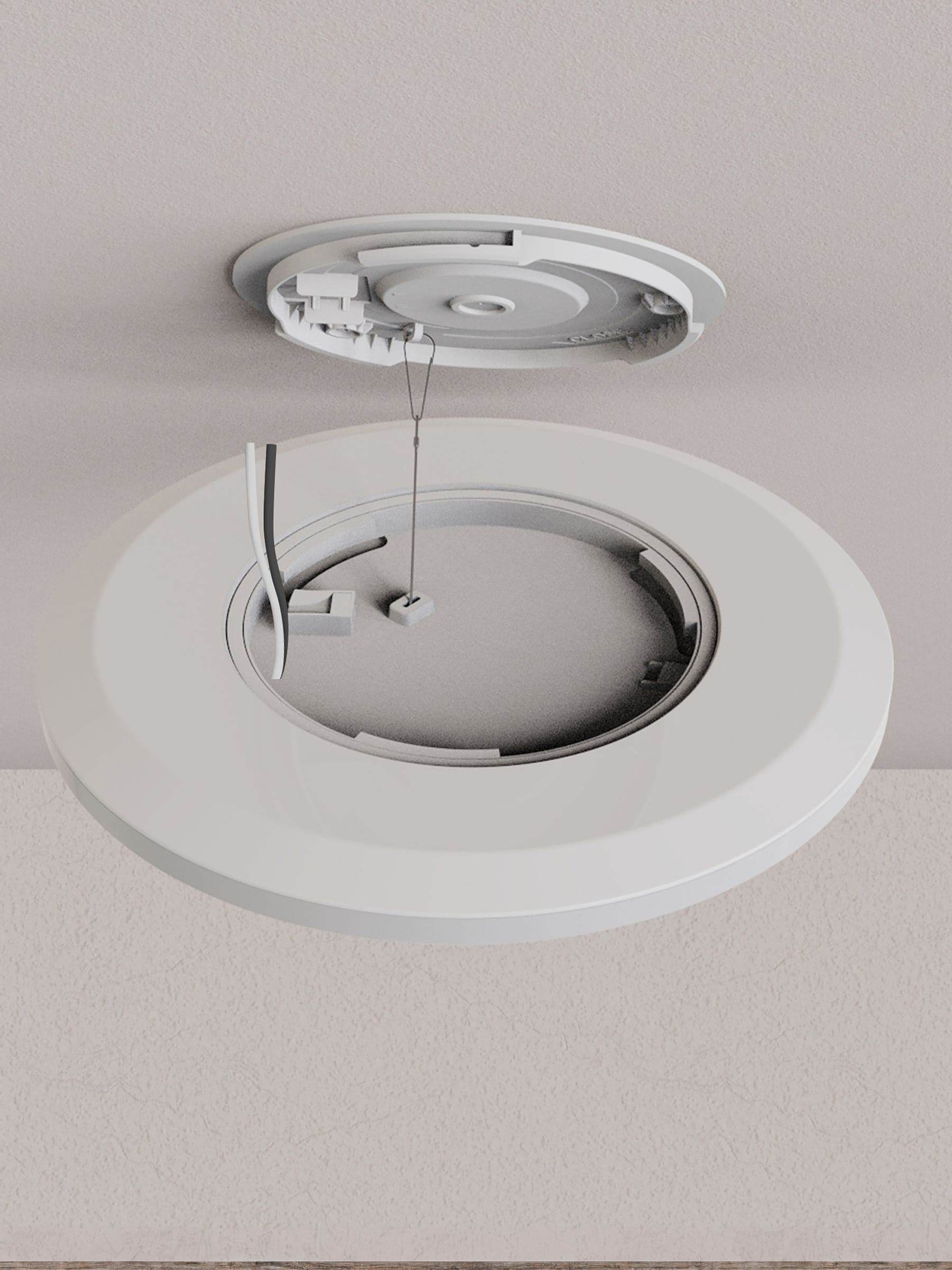 Philips Black Superslim LED ceiling light 18W, UK version