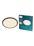 Philips Black Superslim LED ceiling light 18W, UK version