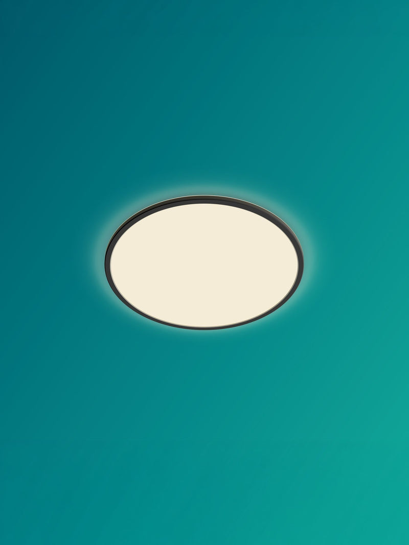 Philips Black Superslim LED ceiling light 18W, UK version