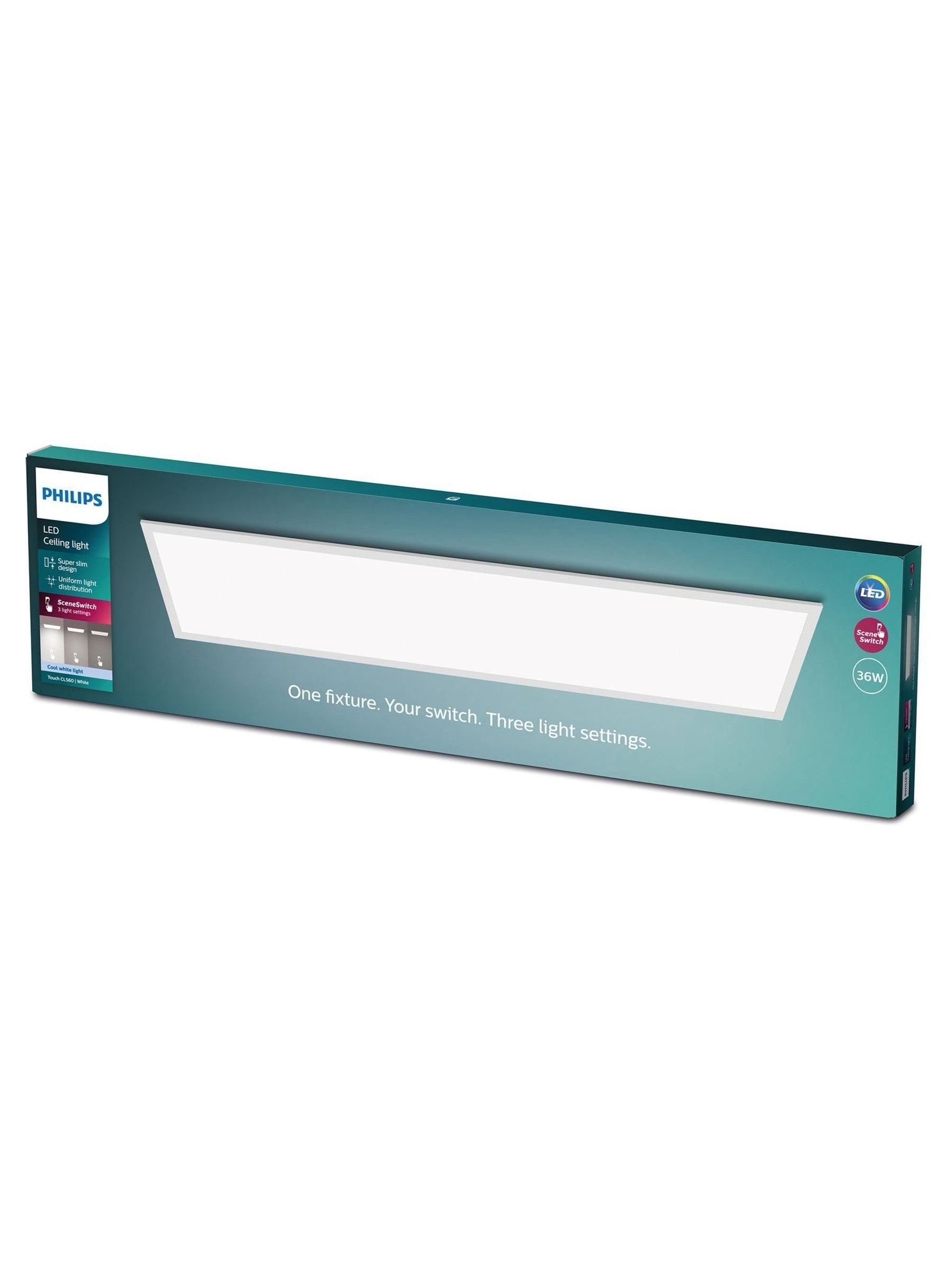 Philips white LED panel ceiling light (British brand)