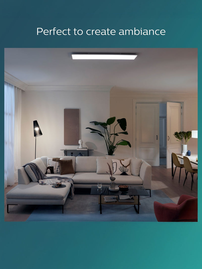 Philips white LED panel ceiling light (British brand)