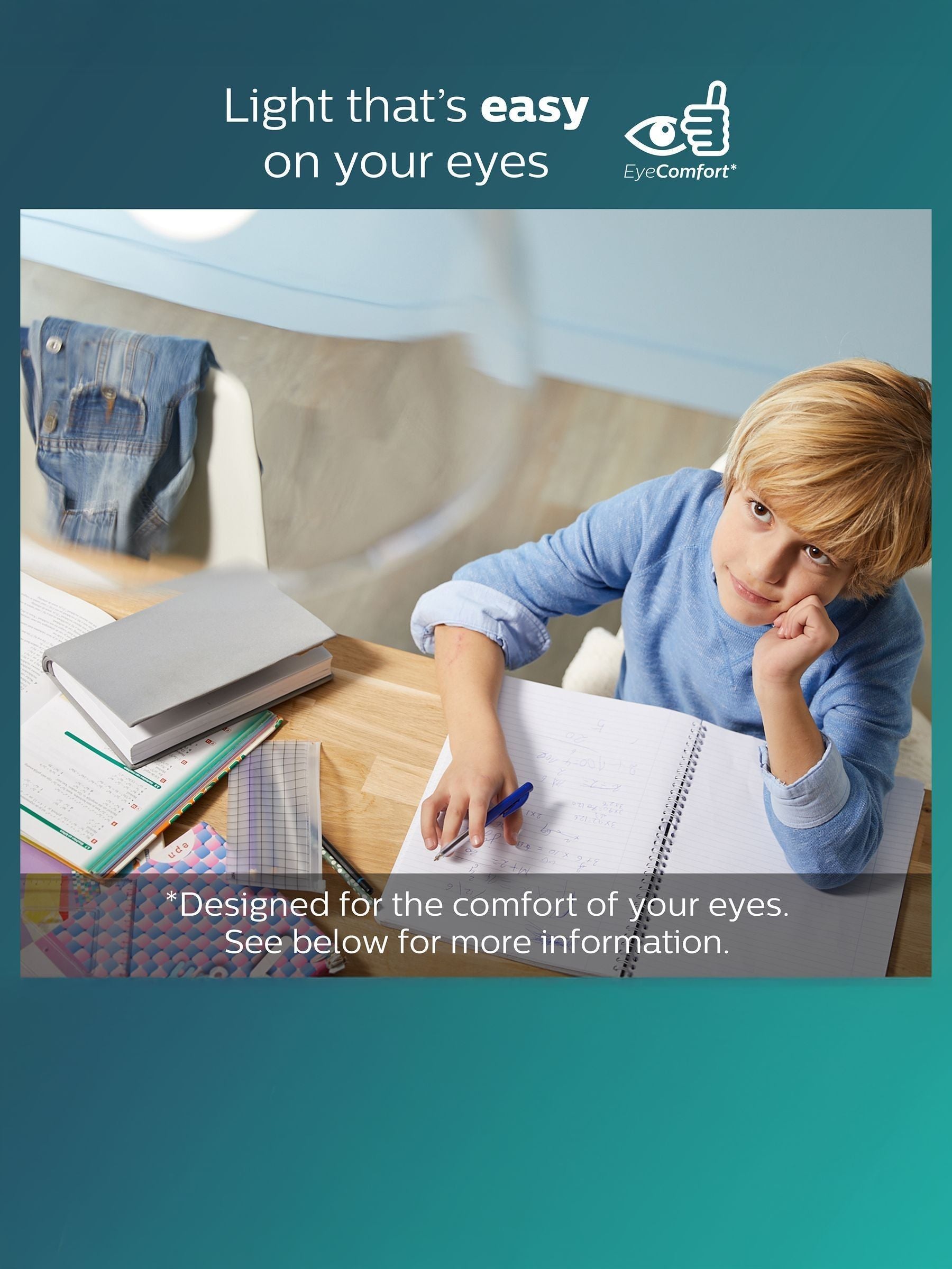 Philips white LED panel ceiling light (British brand)