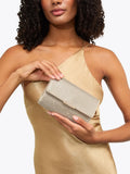Carvela Anna clutch bag with silver crystal embellishment - British product