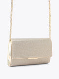Carvela Anna clutch bag with silver crystal embellishment - British product
