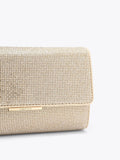Carvela Anna clutch bag with silver crystal embellishment - British product
