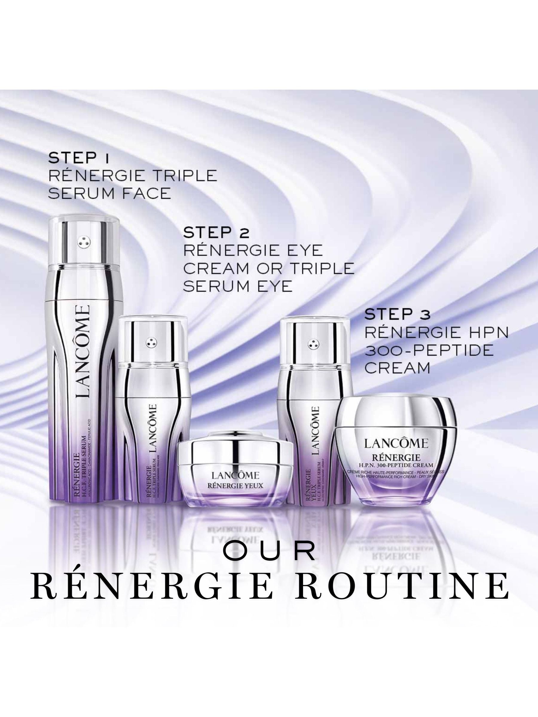 Lancôme Renergie starter kit set of 3 anti-aging creams (British brand)
