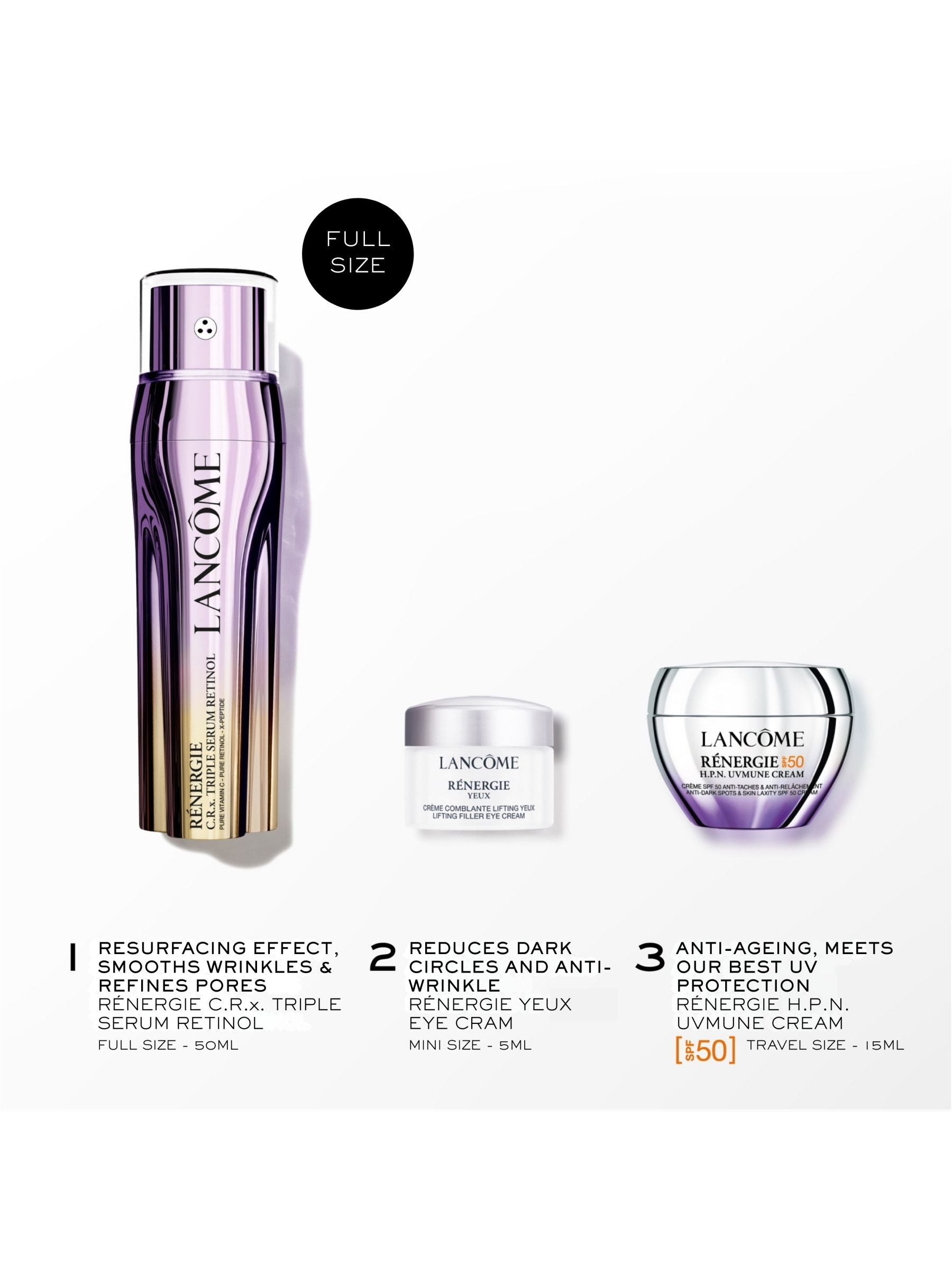 Lancôme Renergie Triple Serum Retinol Set, UK version