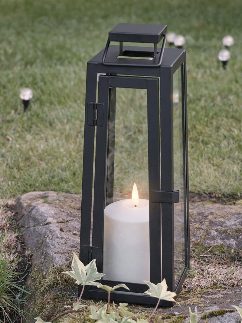 Lights4fun Porto Lantern Duo with TruGlow candles (British brand)