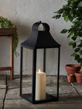 Lights4fun Albury black garden lantern 59cm, UK version