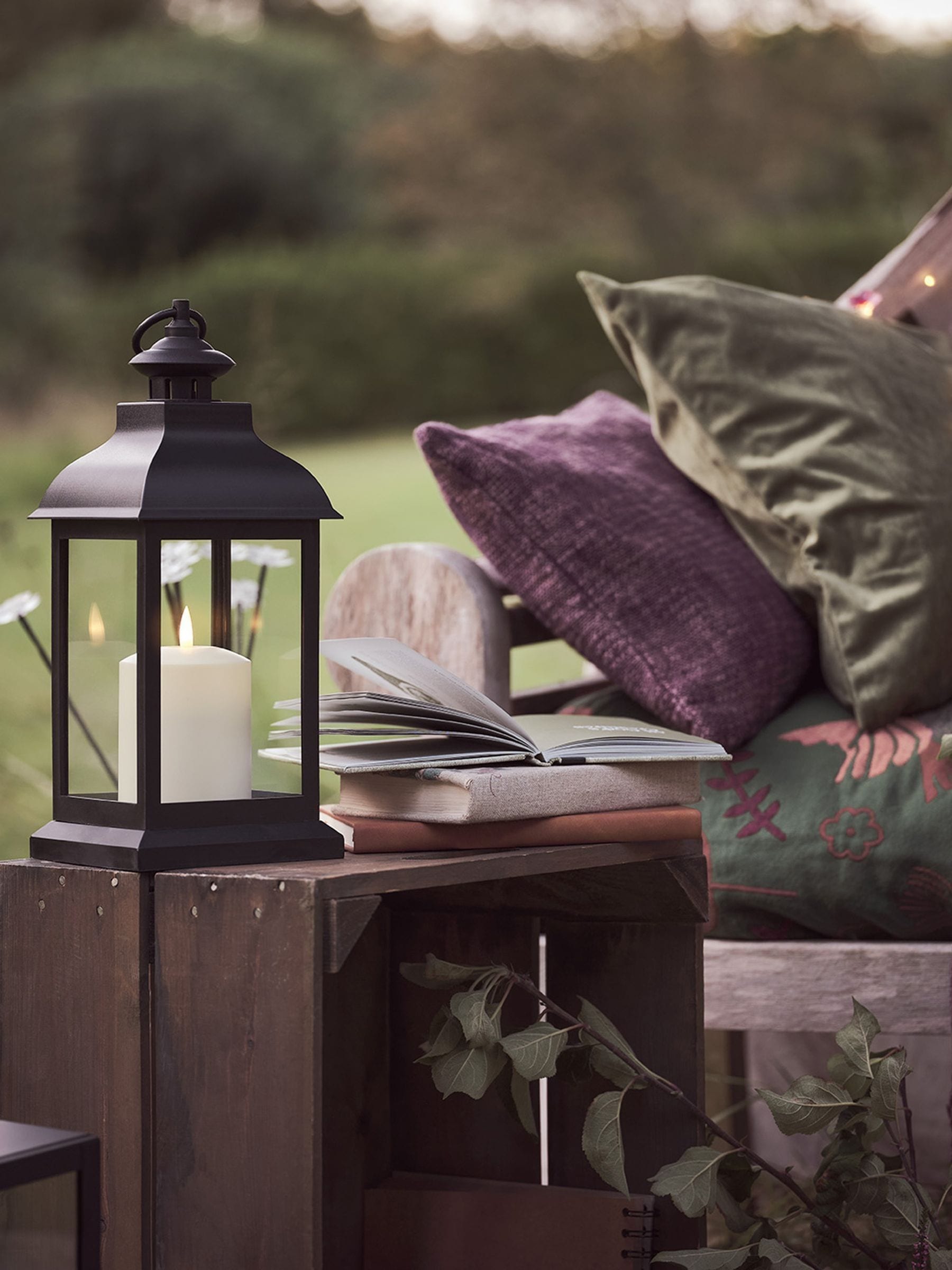Lights4fun Trentham lantern 30.5cm - British product