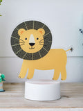 Lights4fun children's night light with lion and zebra shapes (British brand)