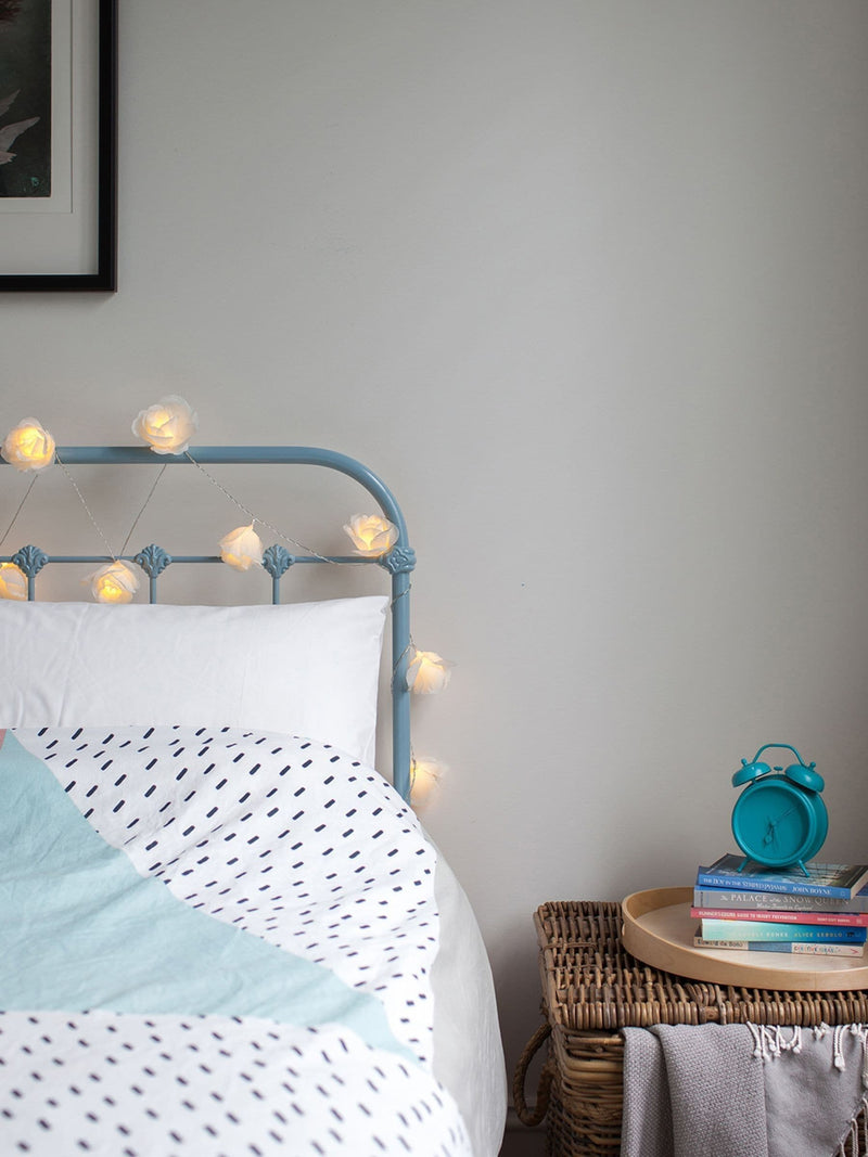 Lights4fun grey Juliet rose fairy lights 20 LED, imported from the UK