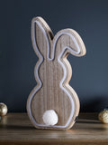 Lights4fun wooden bunny neon light 30cm, imported from the UK
