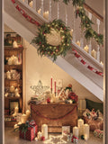 Lights4fun pre lit red berry Christmas wreath 45cm (British brand)