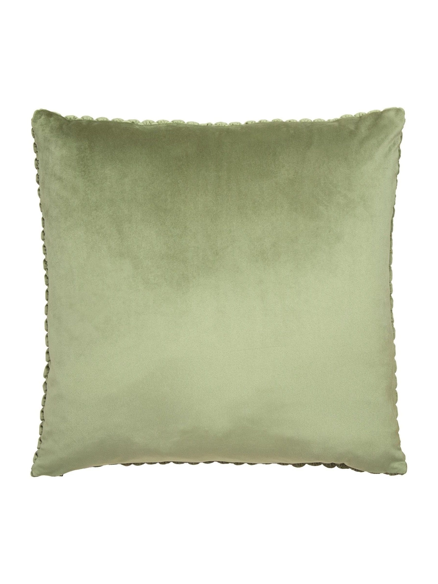 Appletree olive bobble velvet cushion 55x55cm (British brand)